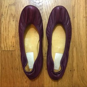 SOLD❌❌❌LANVIN purple leather ballet flats 8 shoes
